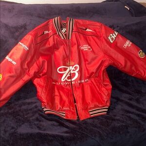 Reversible Budweiser Red/Black Racing Jacket